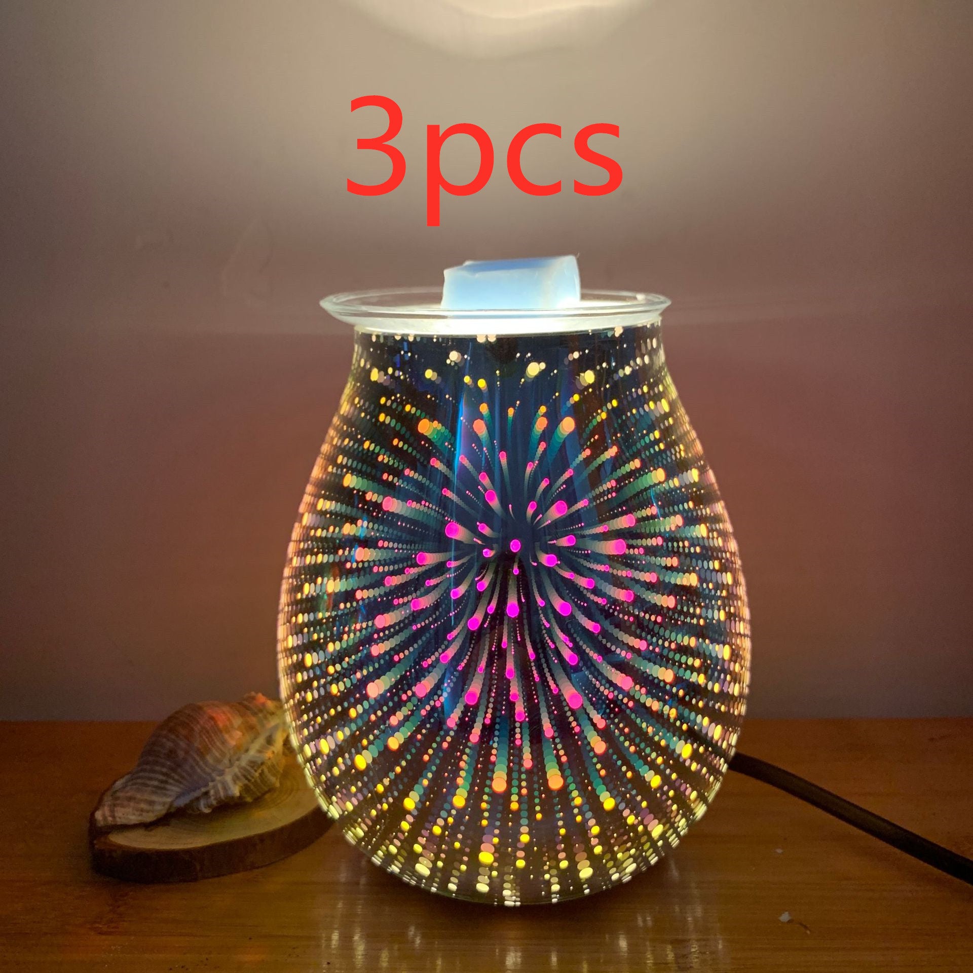 Air Humidifier Fireworks Cool Home Mist Humidifier Aroma Diffuser Glass Vase Mist Maker