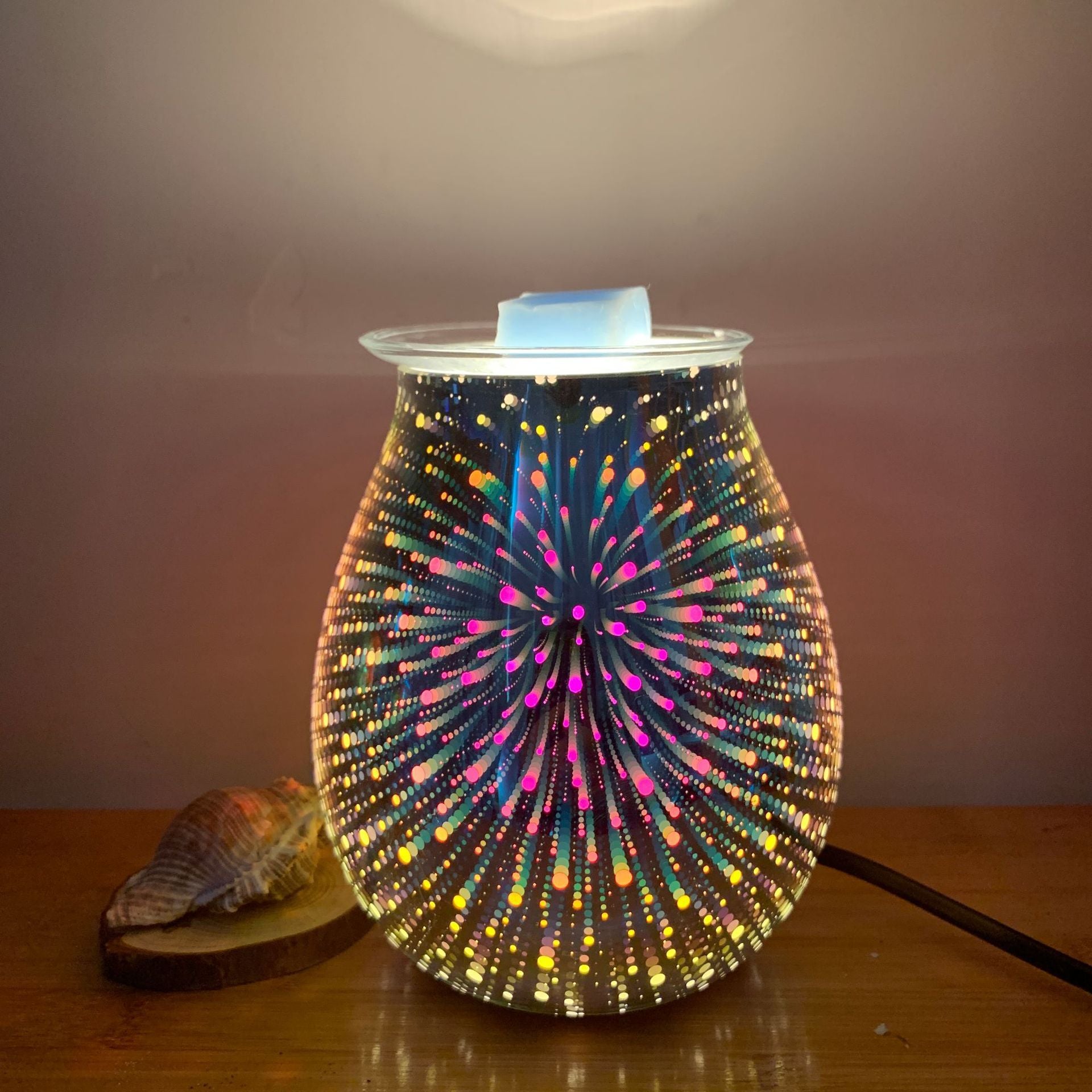 Air Humidifier Fireworks Cool Home Mist Humidifier Aroma Diffuser Glass Vase Mist Maker