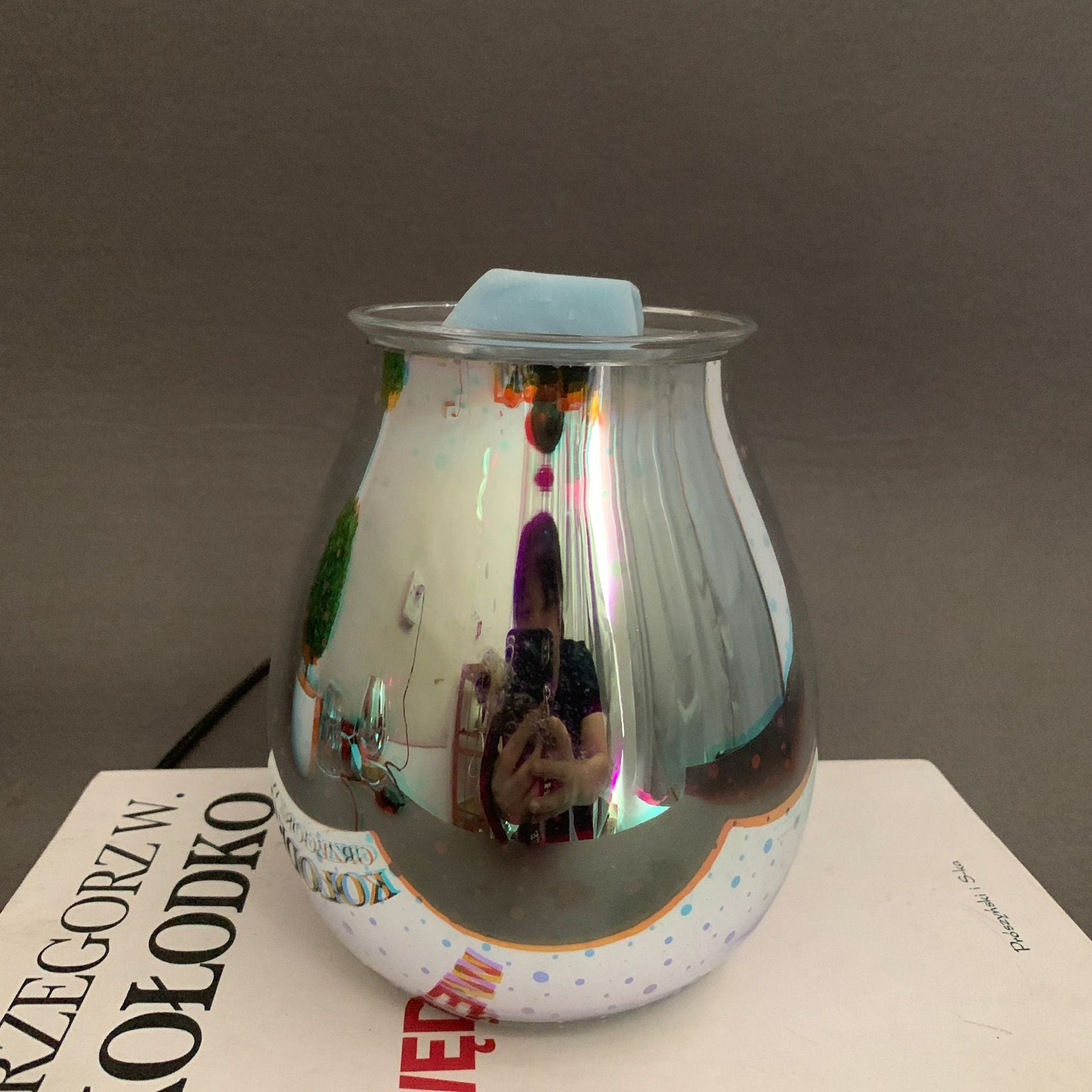 Air Humidifier Fireworks Cool Home Mist Humidifier Aroma Diffuser Glass Vase Mist Maker